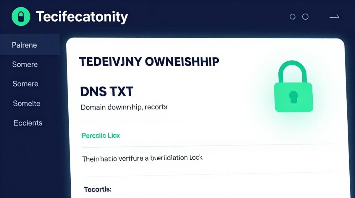 How to Perform Domain Verification via DNS TXT Records
